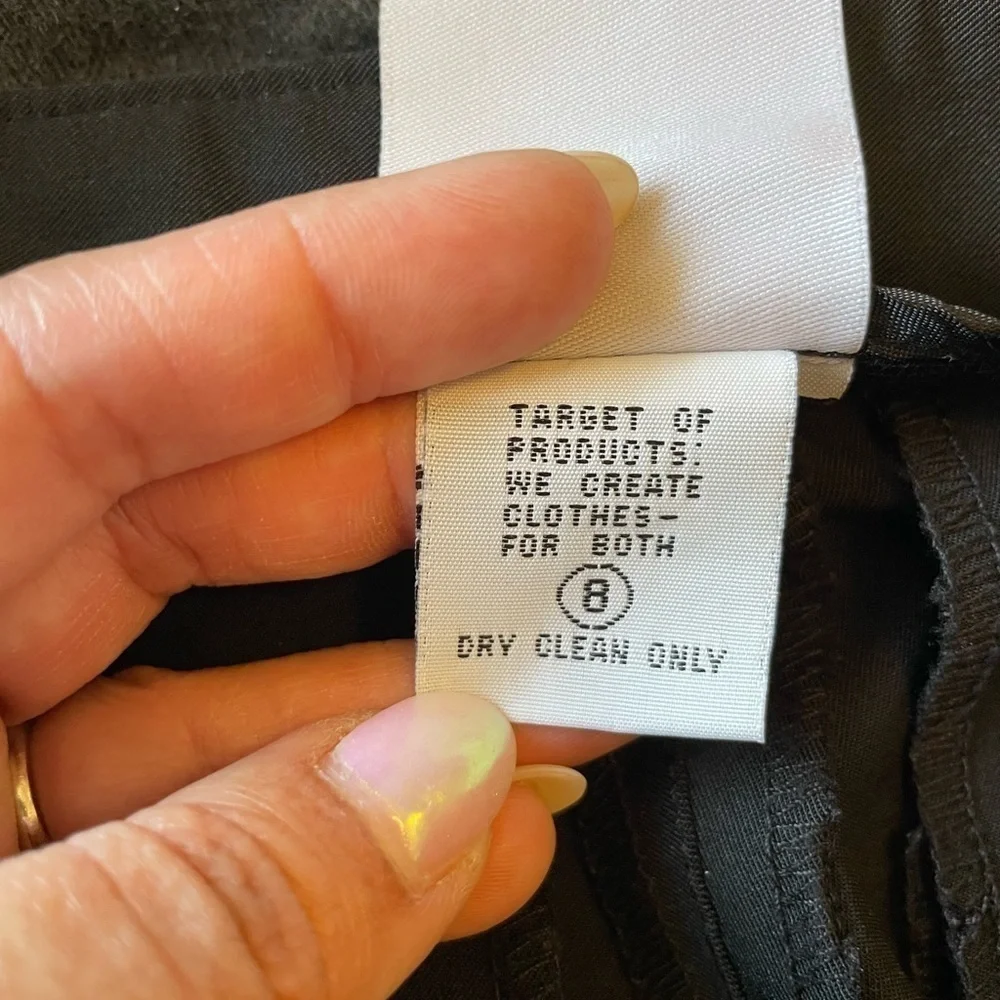 Chanel Identification Line Black Pants size 8
